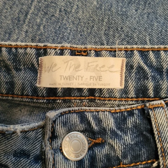 Free People We The Free Distressed Jeans Size 25 - Picture 3 of 12